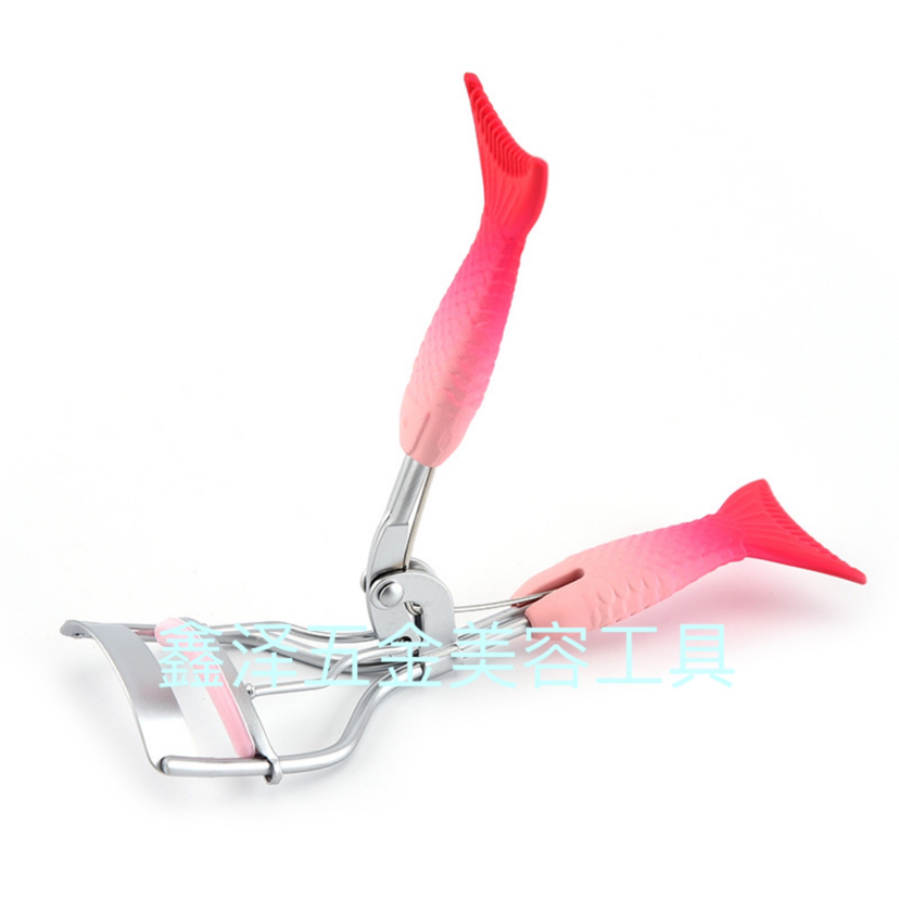 Eyelash Curler Eyelash Curler Rubber and Plastic Fish Tail Handle Eyelash Curler with Comb Eyelash Curler Beauty Tools