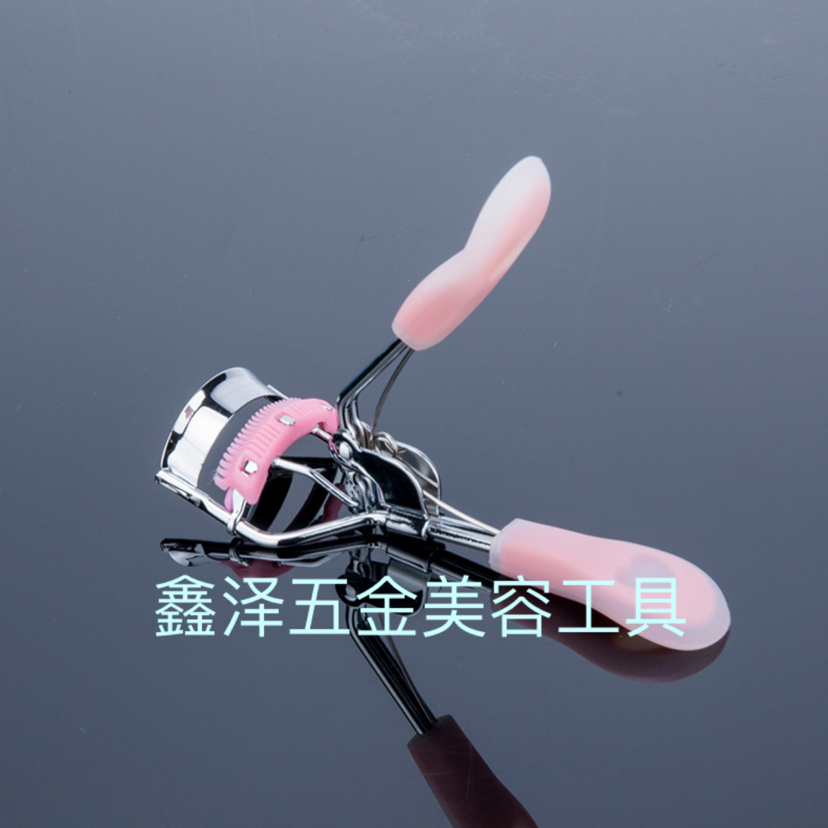Silica gel handle with eyelash curler and two-color eyelash curler