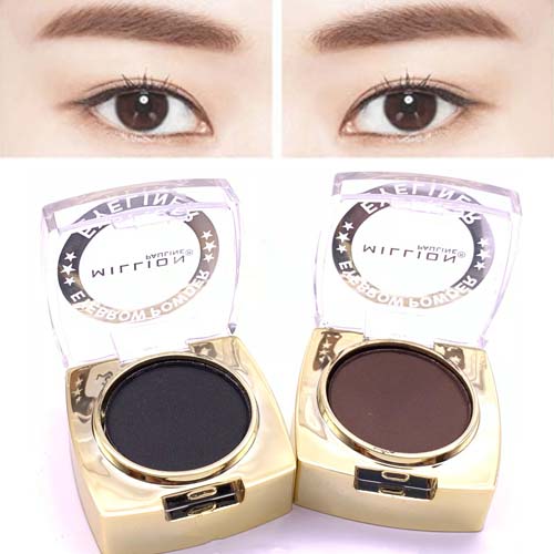 Wholesale Private Label 2 Colors Eyeliner and Eyebrow Powder 2 in 1 Eye Makeup