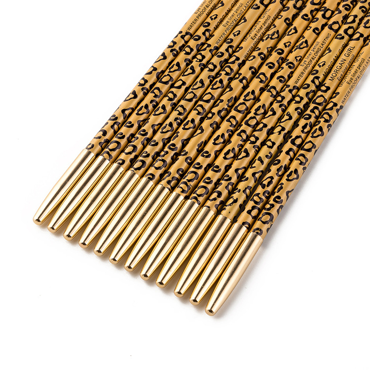 MORGAN GIRL tempts the waterproof leopard print thin rod eyeliner