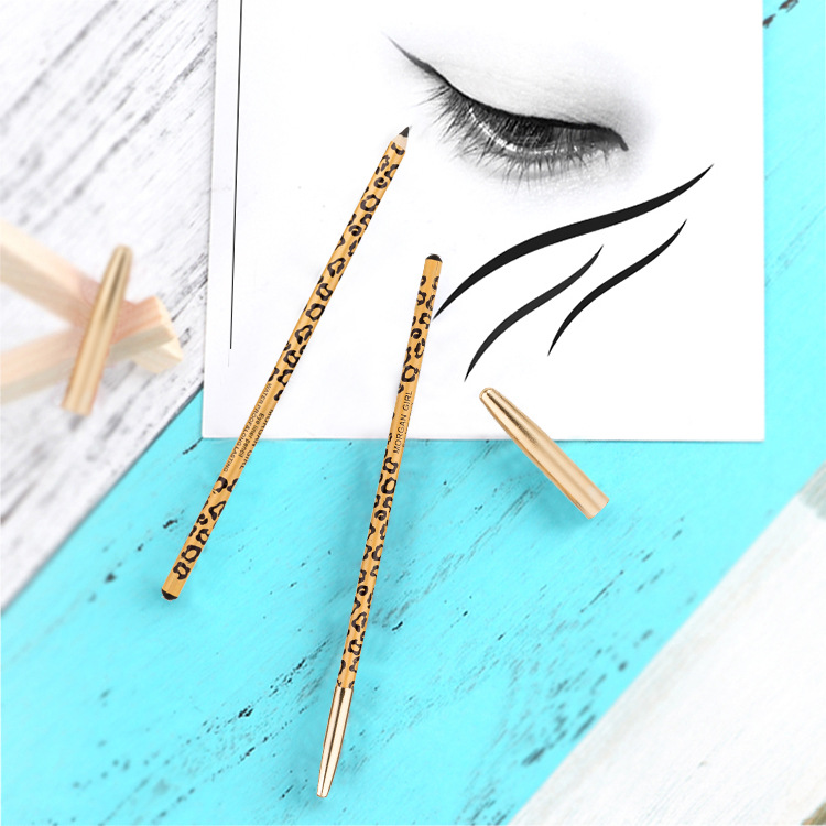 MORGAN GIRL tempts the waterproof leopard print thin rod eyeliner