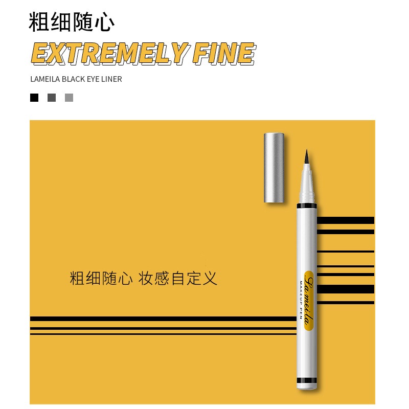 Factory Direct Sales Delivery Supported Eyeliner Genuine over Not Easy to Smudge Novice Liquid Eyeliner Black