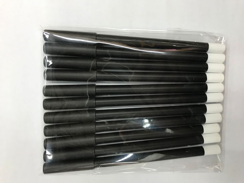 Foreign trade hot sell white wood eyebrow pencil beauty makeup brush eyeliner white beauty pen more pens