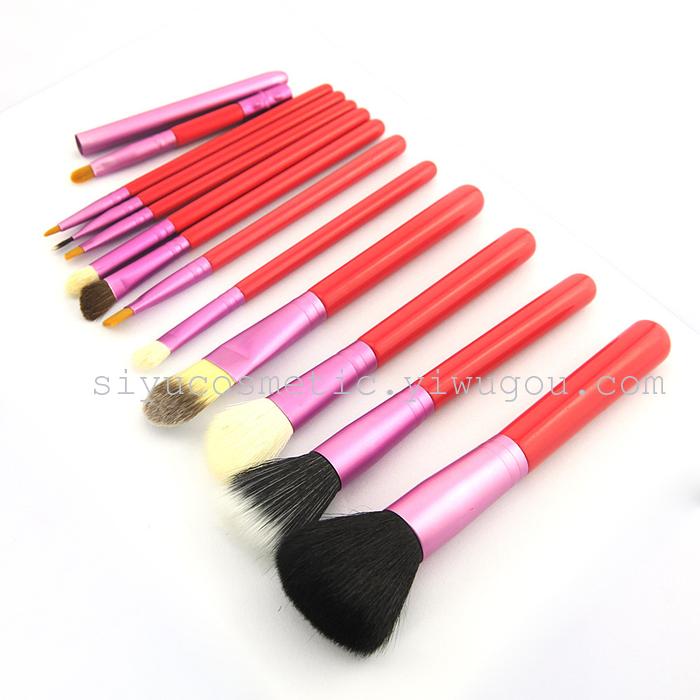 12 tube makeup brush professional makeup brushes set spot wholesale factory direct
