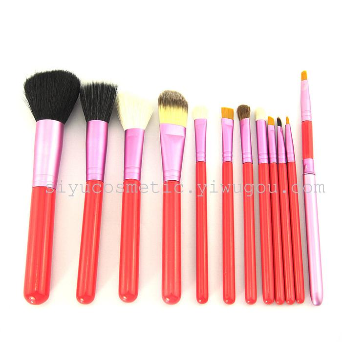 12 tube makeup brush professional makeup brushes set spot wholesale factory direct