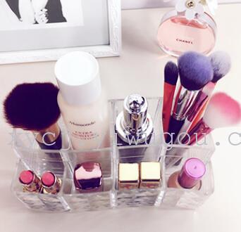Transparent diamond brush barrel storage tube pen acrylic cosmetic brush box inclusive makeup brush barrel