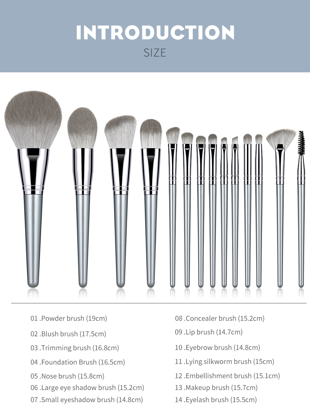 12 PCs Makeup Brush Set Full Set of Beauty Tools Powder Foundation Brush Eye Shadow Brush Wooden Handle Makeup Tools