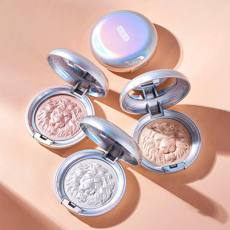 Painter Lion Highlight Powder Glitter Brightening Face Stereo Nose Shadow Ginger Color Highlight Contour Compact