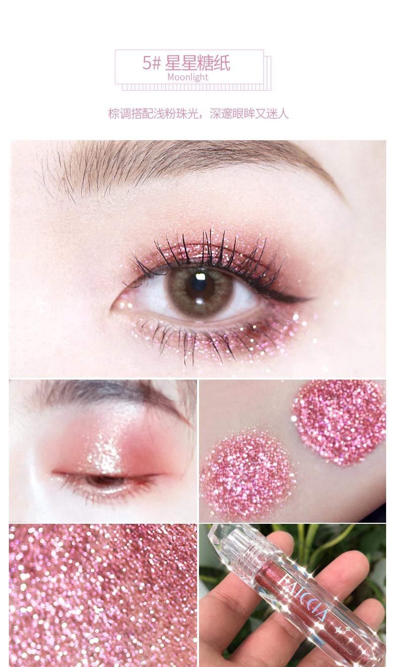 Shadow Crouching Silkworm Glitter Highlight Powder Beads Sequins Glitter Liquid Eye Shadow Internet Celebrity Same Style Shadow Crouching Silkworm Glitter Highlight Powder Beads Sequins Glitter Liquid Eye Shadow Internet Celebrity Same Style