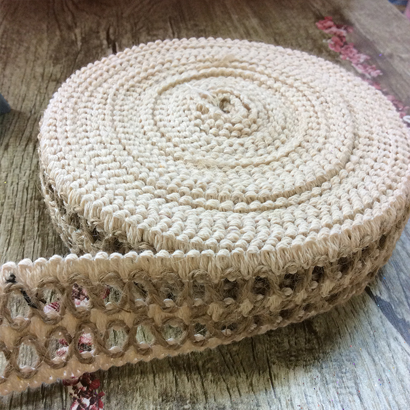 Garment accessories Ribbon hemp knitting belt DIY craft decoration cotton linen rope ribbon ribbon ribbon