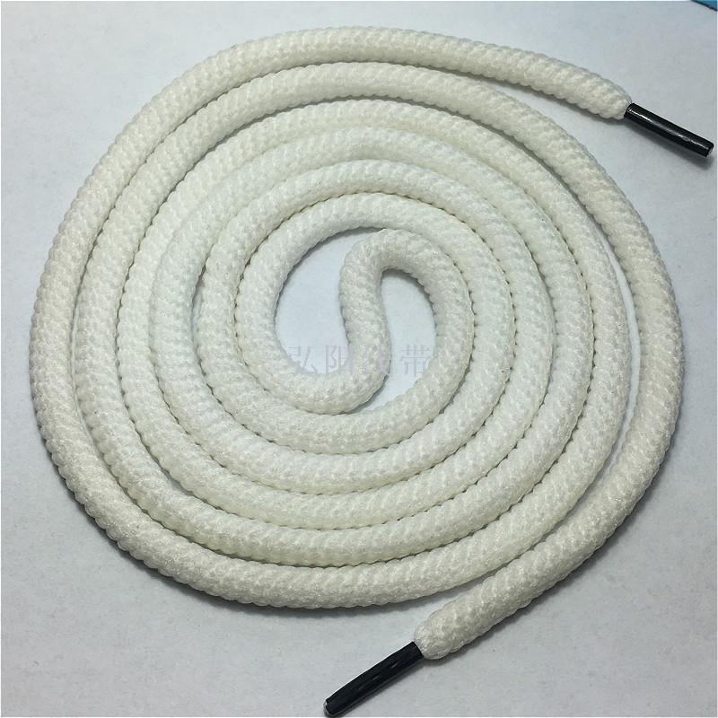 5mm Coarse long 1.3m garment threaded belt brass buckle plastic button warhead sports trousers rope