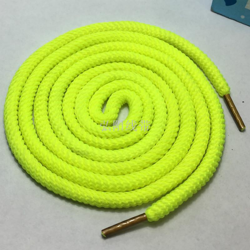 5mm Coarse long 1.3m garment threaded belt brass buckle plastic button warhead sports trousers rope