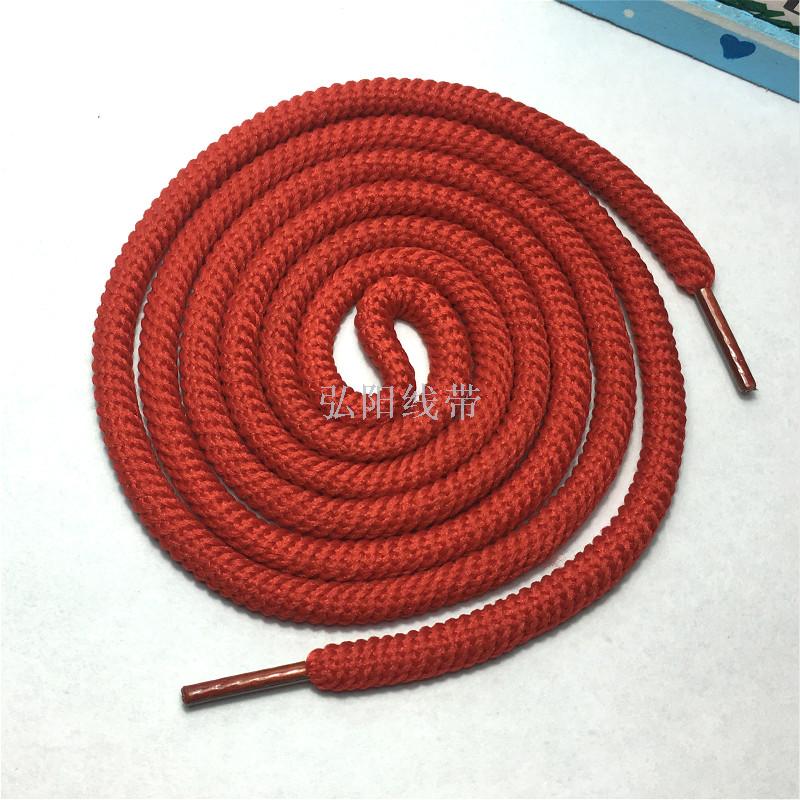 5mm Coarse long 1.3m garment threaded belt brass buckle plastic button warhead sports trousers rope