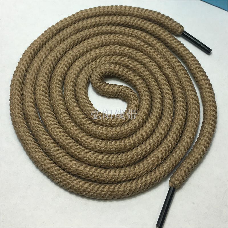 5mm Coarse long 1.3m garment threaded belt brass buckle plastic button warhead sports trousers rope