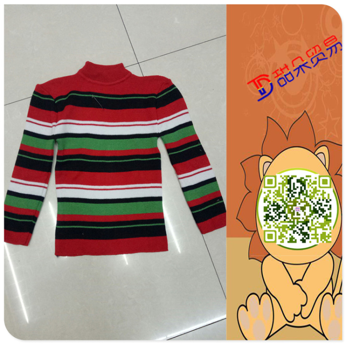autumn and winter wear new boys and girls embroidery button sweater sweater garment manufacturers direct sales