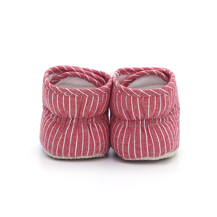 Snow Baby Shoes No Heel Slippage Shoes Stripes