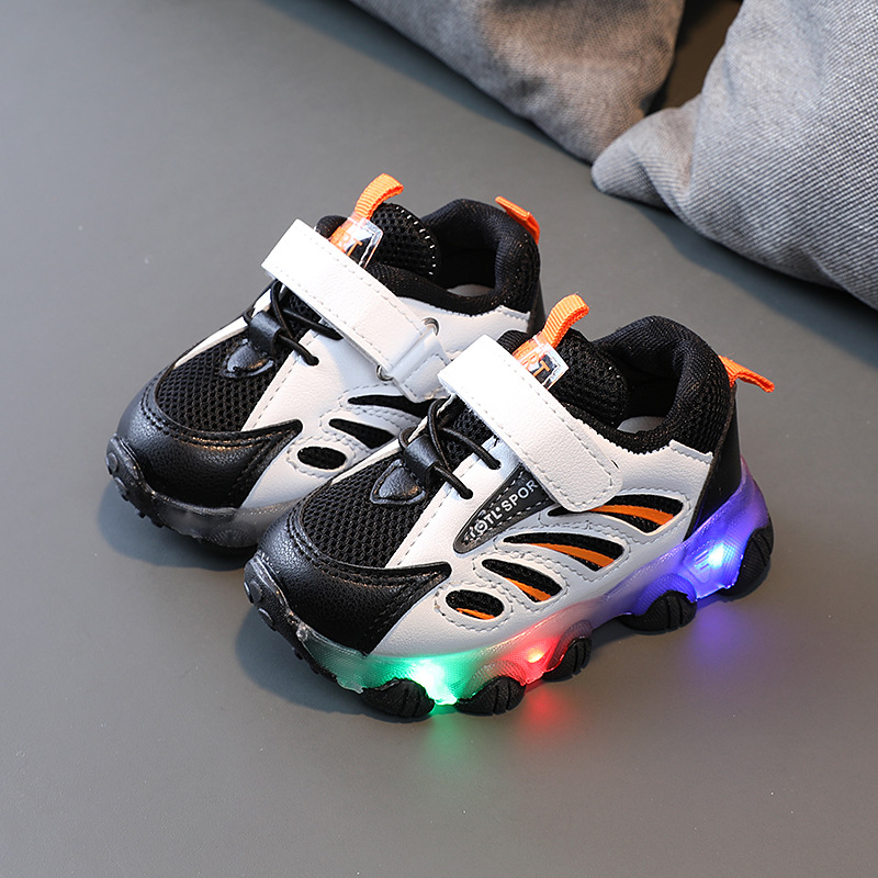 Low Price Baby Shoes With Lights Waterproof Non Slip Sports 