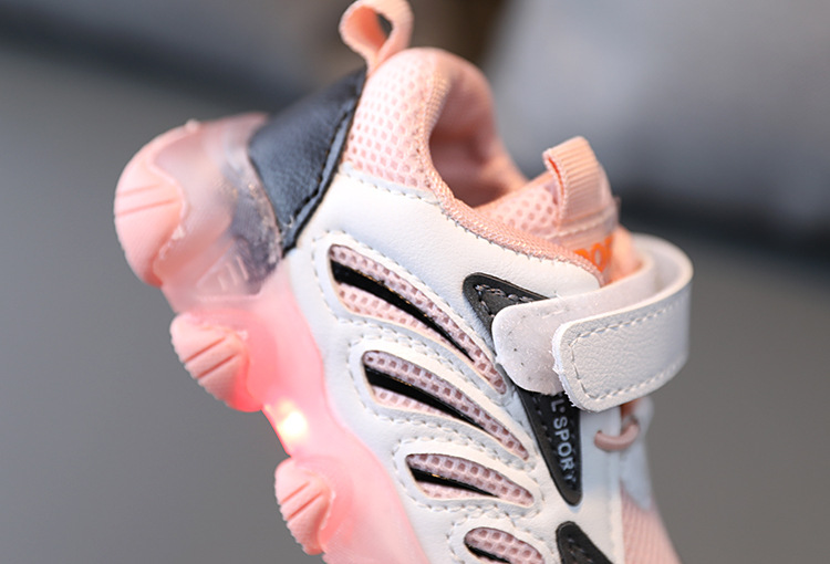 Low Price Baby Shoes With Lights Waterproof Non Slip Sports 