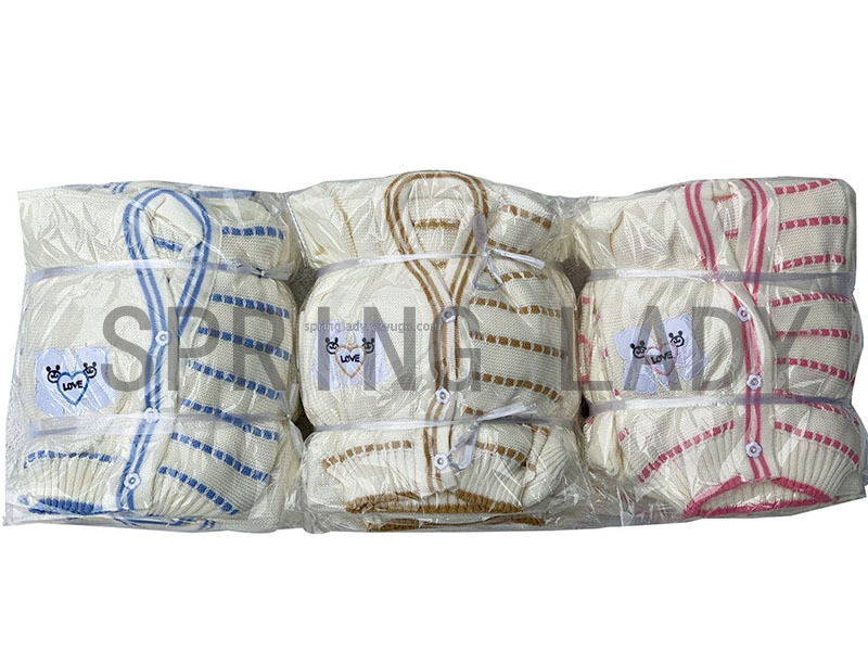 Woven Baby Sweater Baby Shoes and Hats Set 5-Piece Baby Sweater Baby Sweater Spring Lady