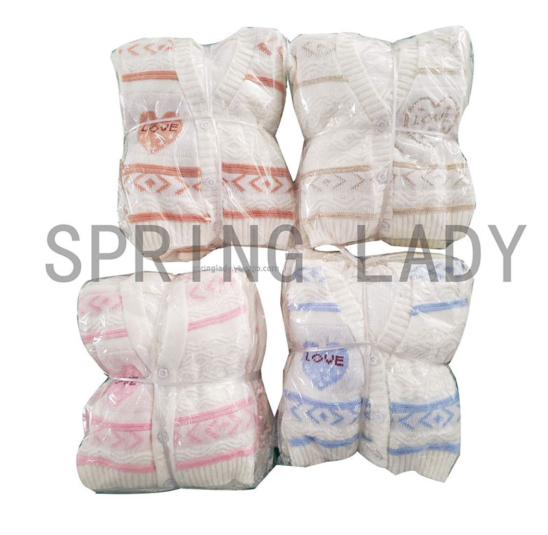 Woven Baby Sweater Baby Shoes and Hats Set 5-Piece Baby Sweater Baby Sweater Spring Lady