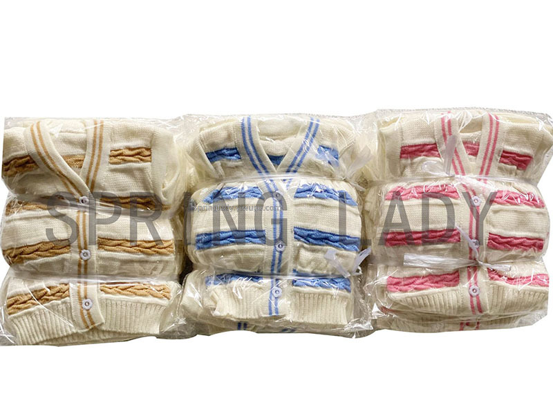 Woven Baby Sweater Baby Shoes and Hats Set 5-Piece Baby Sweater Baby Sweater Spring Lady