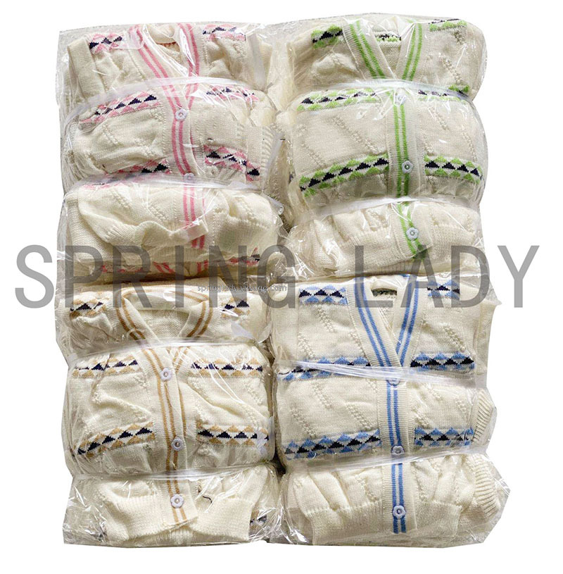 Woven Baby Sweater Baby Shoes and Hats Set 5-Piece Baby Sweater Baby Sweater Spring Lady