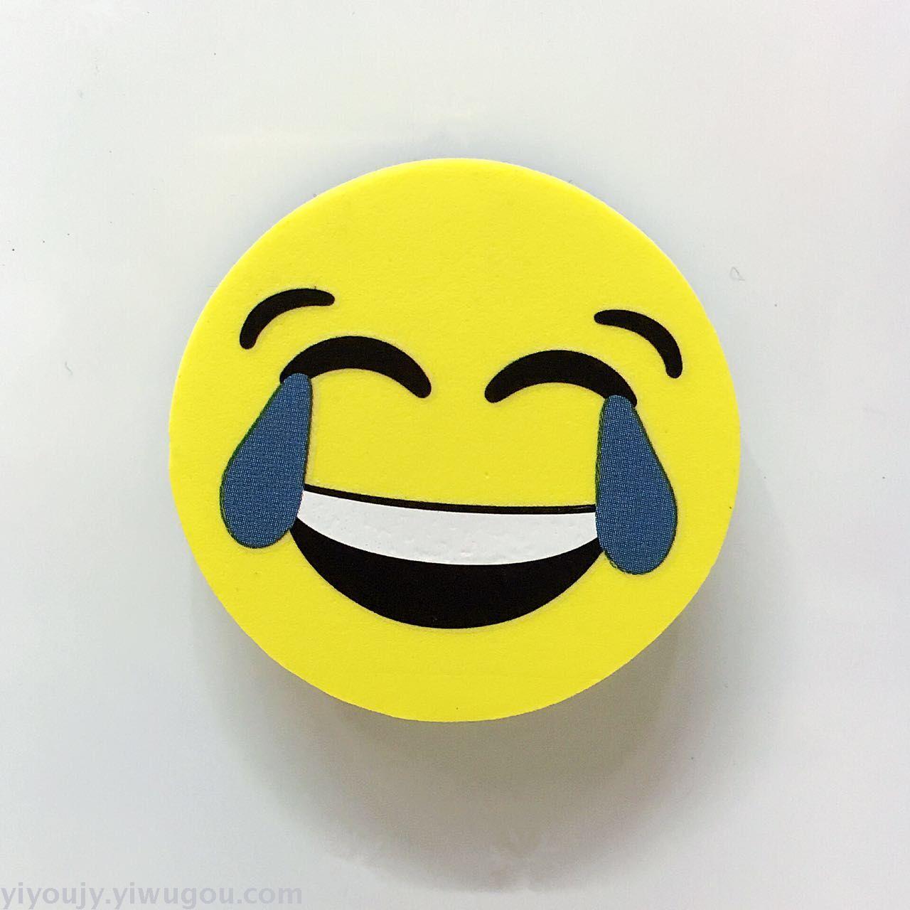 Colour print smiley face eraser Colour print smiley face eraser