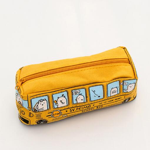 Our cartoon student Pencil-bag Animal Large capacity Branch-box canvas pencil-box