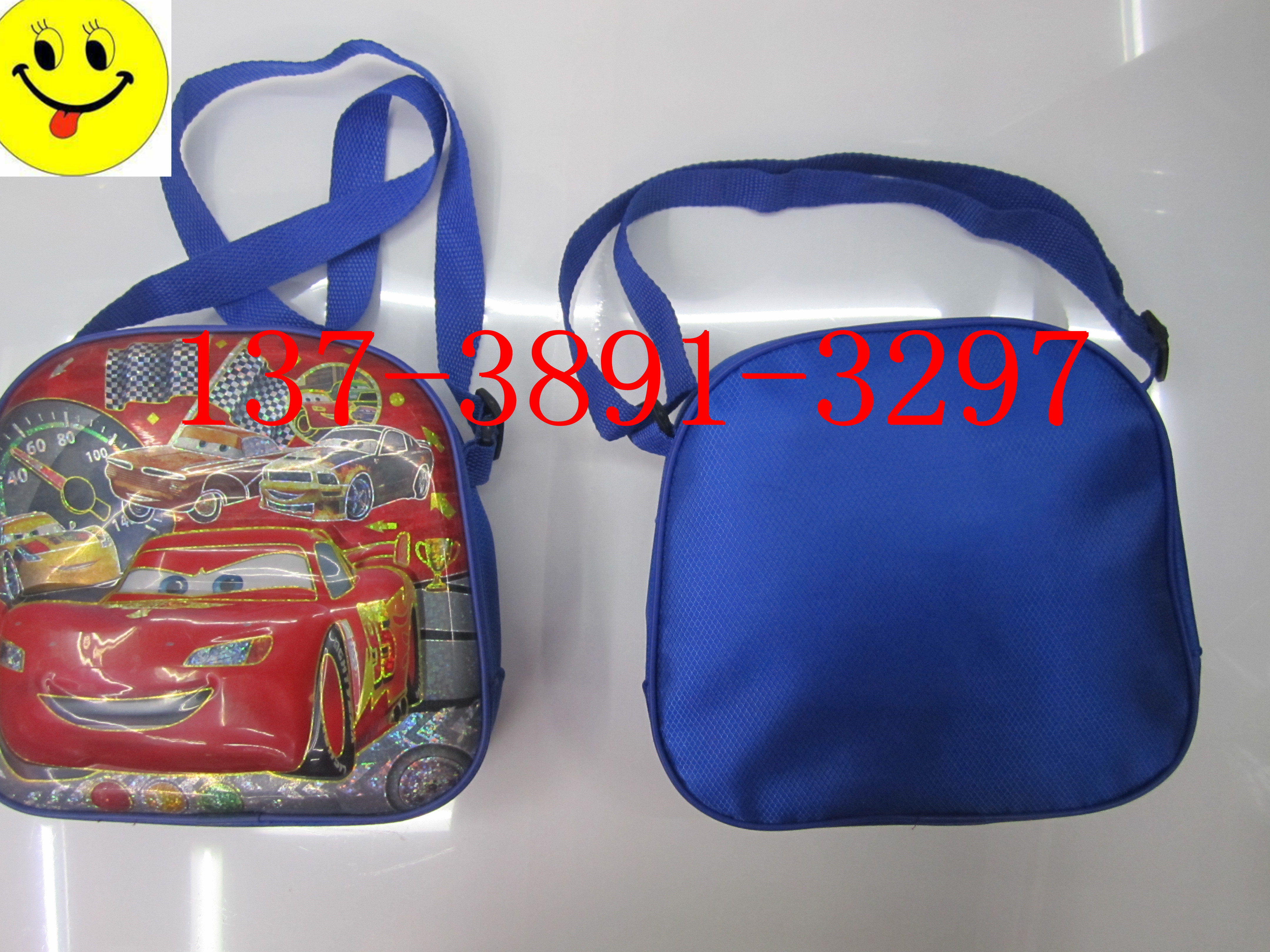 Pencil-box single-shoulder schoolbag backpack bag children cartoon bag cloth bag backpack single-shoulder bag