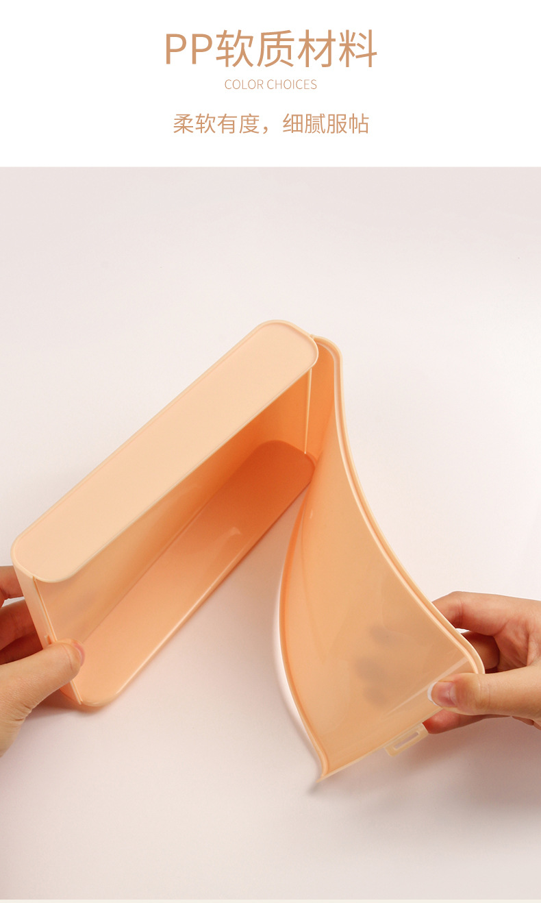 INS Frosted Pencil Case Simple for Students Large Capacity Storage Box Plastic Pencil-Box Student Stationery