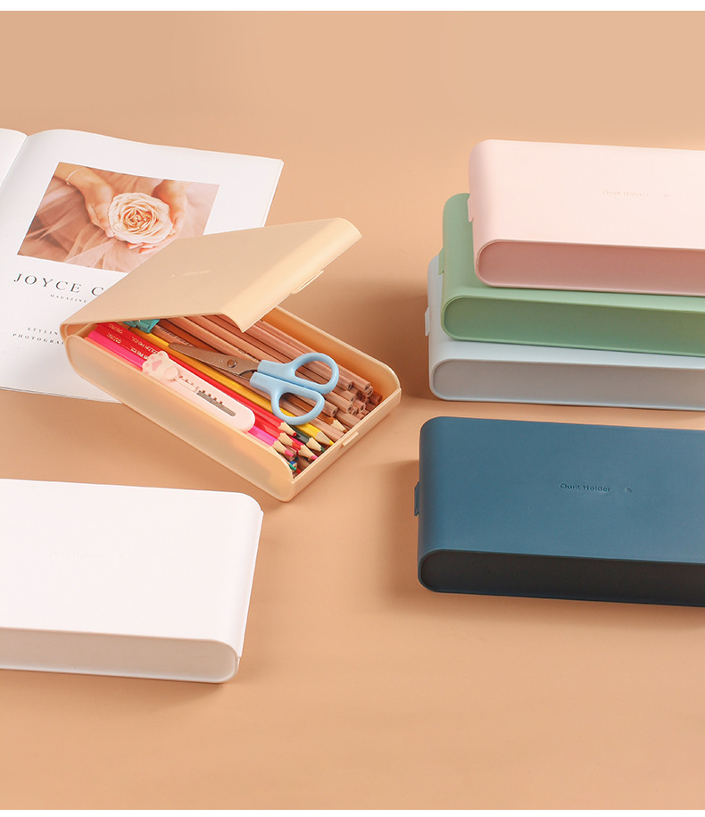 INS Frosted Pencil Case Simple for Students Large Capacity Storage Box Plastic Pencil-Box Student Stationery