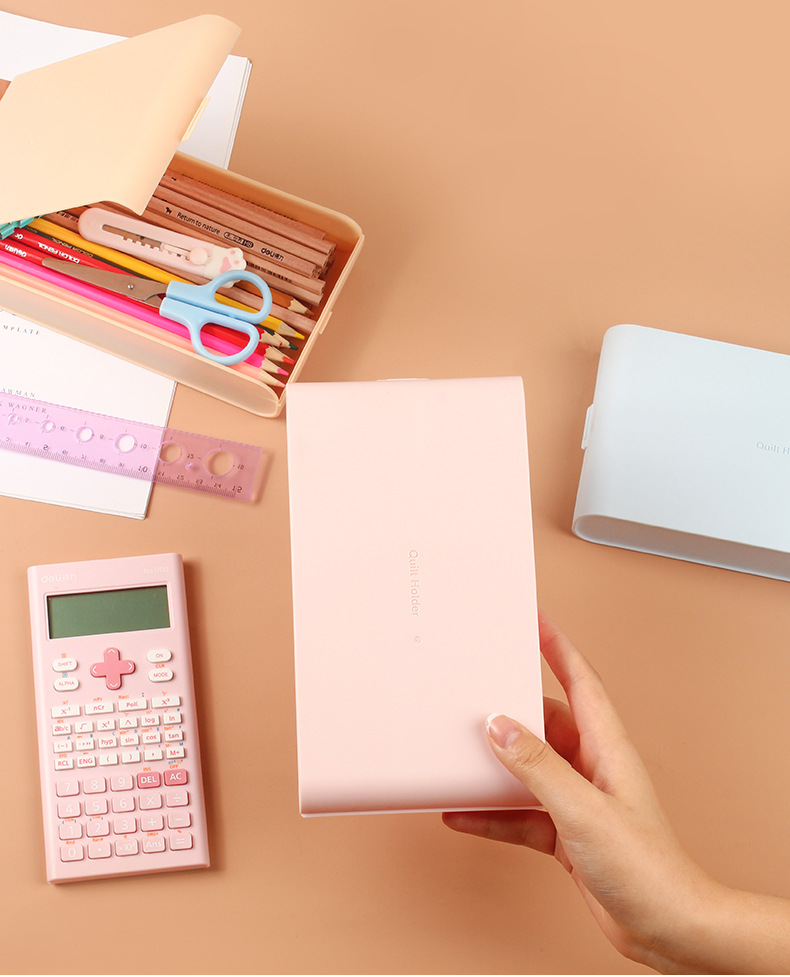 INS Frosted Pencil Case Simple for Students Large Capacity Storage Box Plastic Pencil-Box Student Stationery