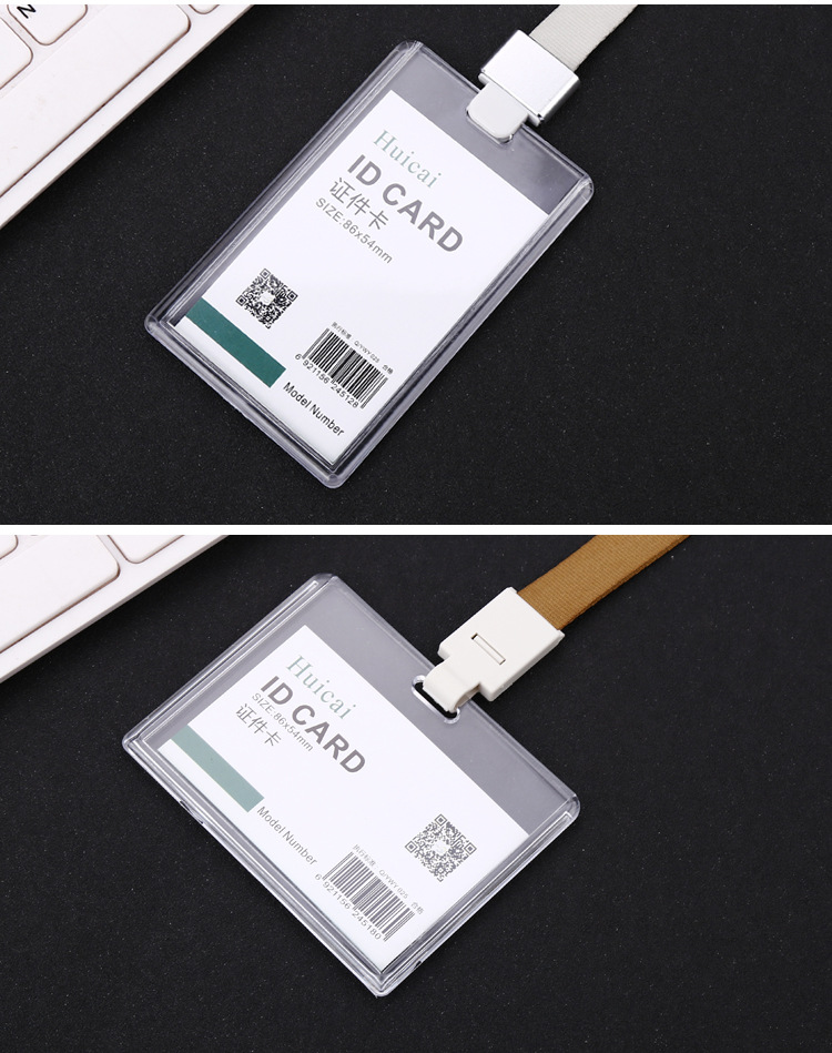 Transparent ID Card Holder Work Permit Student Chest Card Acrylic Card Holder Custom Factory Direct Sales Wholesale Transparent ID Card Holder Work Permit Student Chest Card Acrylic Card Holder Custom Factory Direct Sales Wholesale