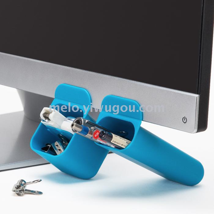 HOLDER desktop monitor assists PEN HOLDER to paste the pencil-box on the desk