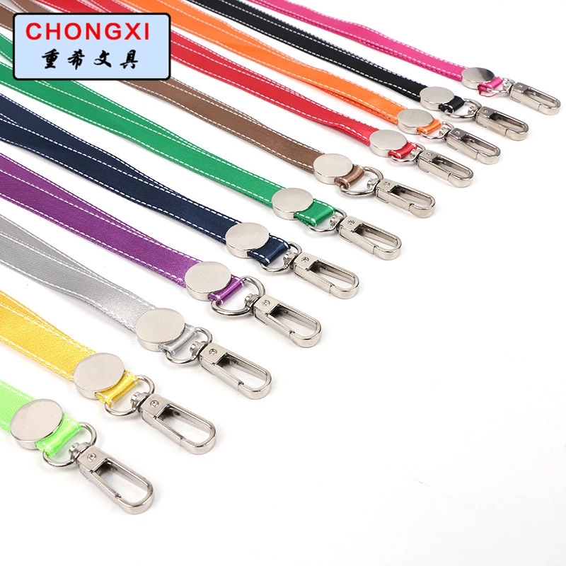 Supply 1.5cm metal hook steel ball rope exhibition work permit with chest card factory brand card sleeve hanging rope