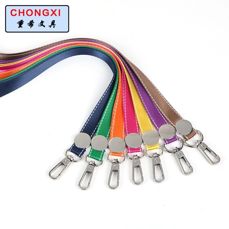Supply 1.5cm metal hook steel ball rope exhibition work permit with chest card factory brand card sleeve hanging rope