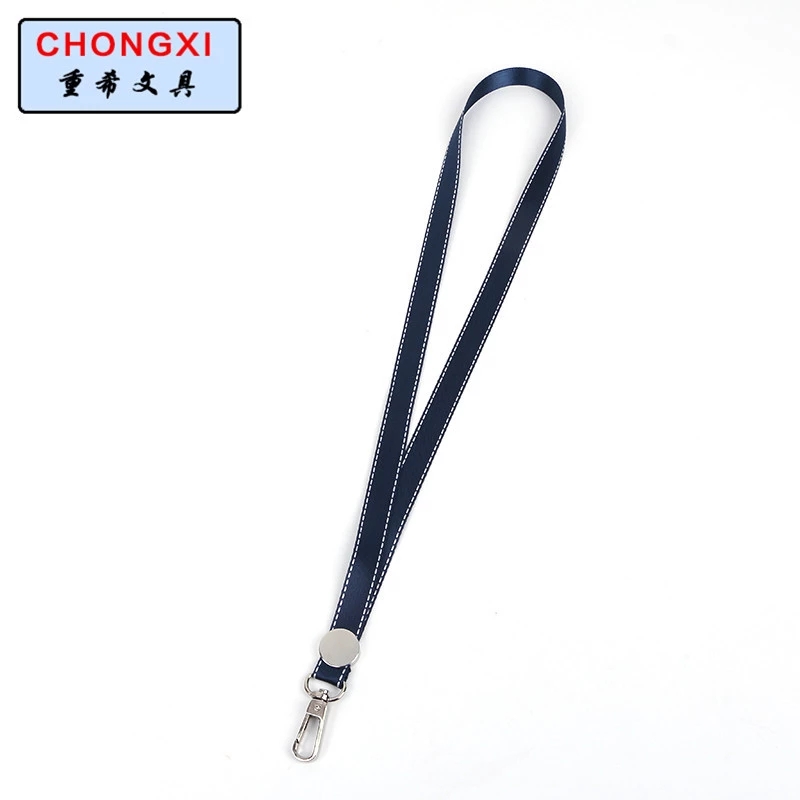 Supply 1.5cm metal hook steel ball rope exhibition work permit with chest card factory brand card sleeve hanging rope