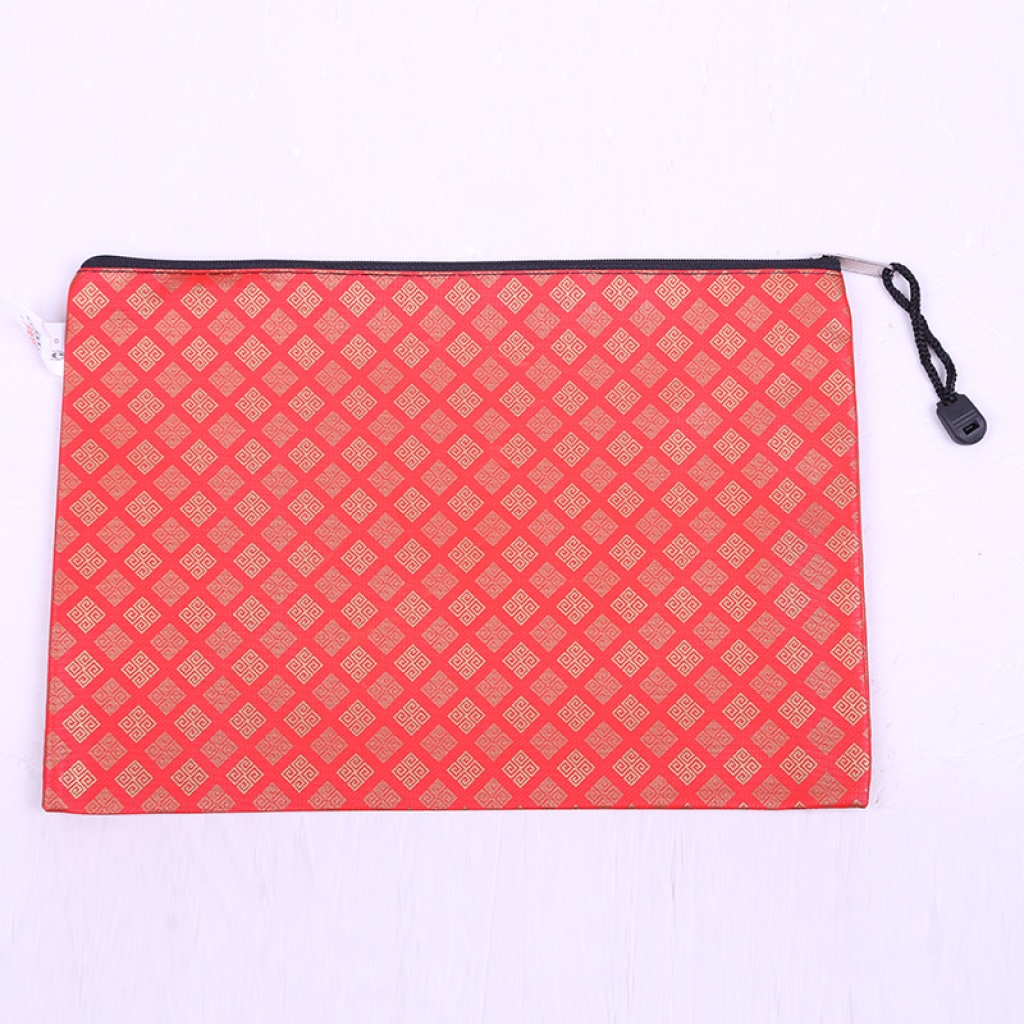 Creative zipper test paper bag transparent file bag A4 folder Korean stationery