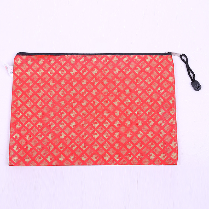 Creative zipper test paper bag transparent file bag A4 folder Korean stationery Creative zipper test paper bag transparent file bag A4 folder Korean stationery
