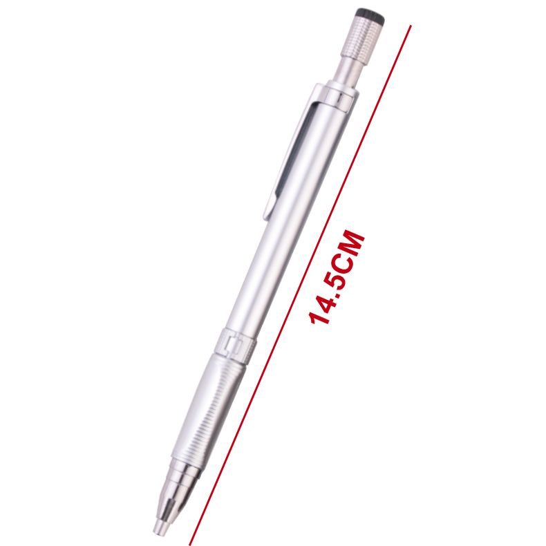 Propelling Pencil + Core HB Black Silver Two Colors (MC029-13)