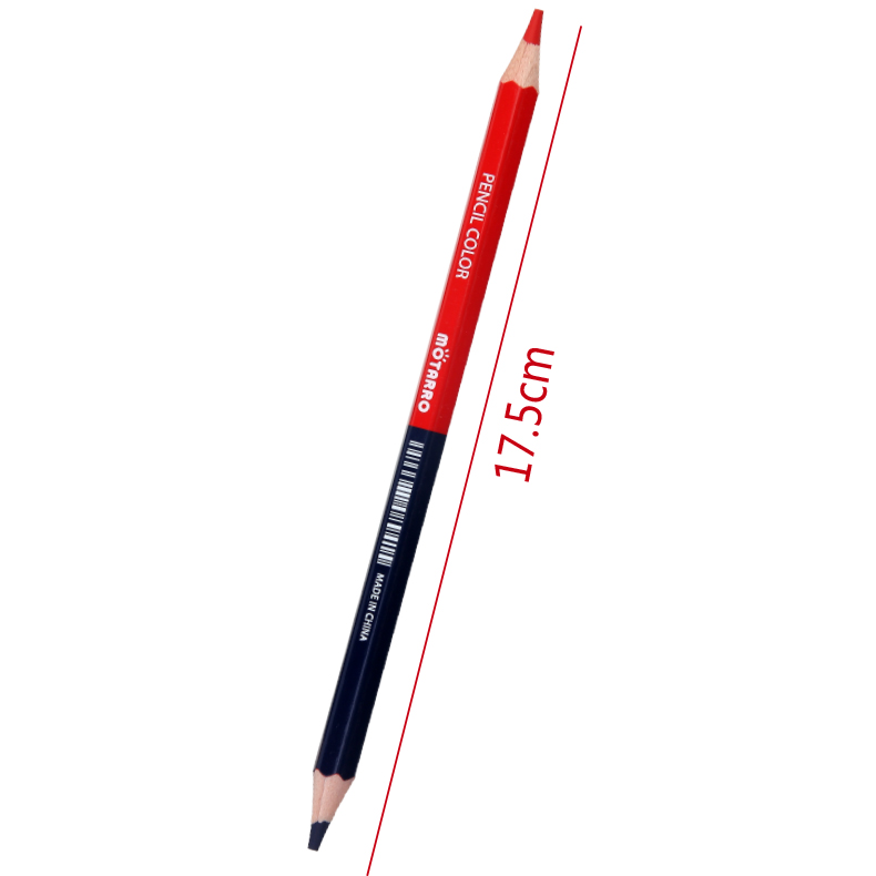 Red and Blue Double-Headed Six Angle Rod Sharpened Pencil 3.8 Core (MC051-2) Mottarro