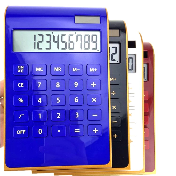 Factory Direct Sales 2236 Gift Colorful Printable Logo Solar Calculator Customization