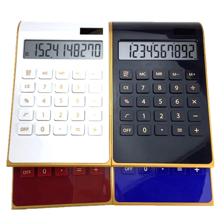 Factory Direct Sales 2236 Gift Colorful Printable Logo Solar Calculator Customization