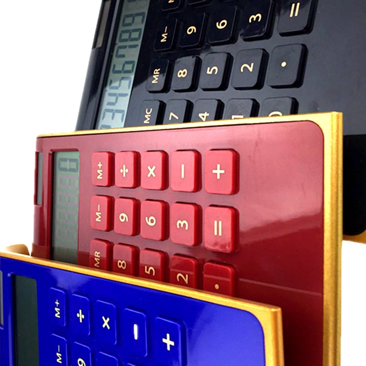 Factory Direct Sales 2236 Gift Colorful Printable Logo Solar Calculator Customization