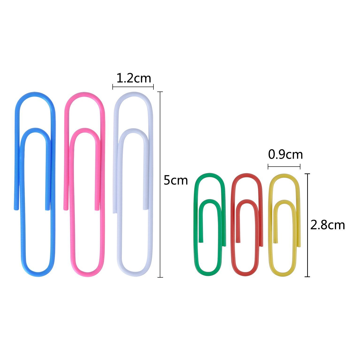 Manufacturer direct selling color plastic bag paper clip 50mm paper clip yiwu spot