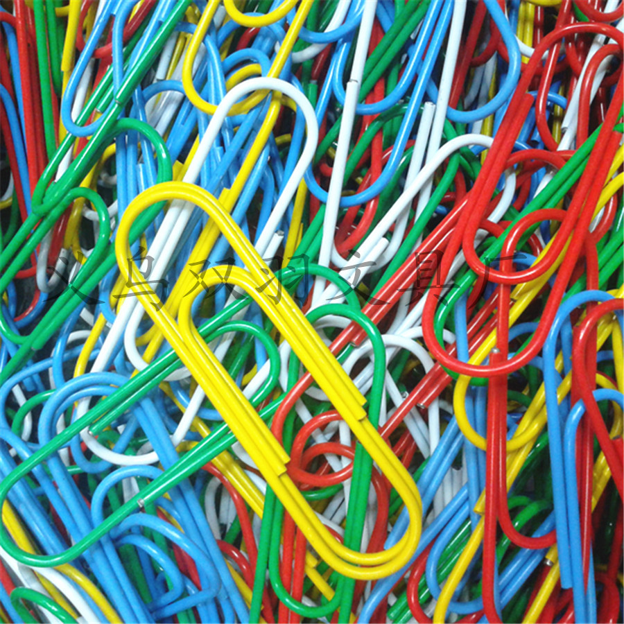Manufacturer direct selling color plastic bag paper clip 50mm paper clip yiwu spot Manufacturer direct selling color plastic bag paper clip 50mm paper clip yiwu spot