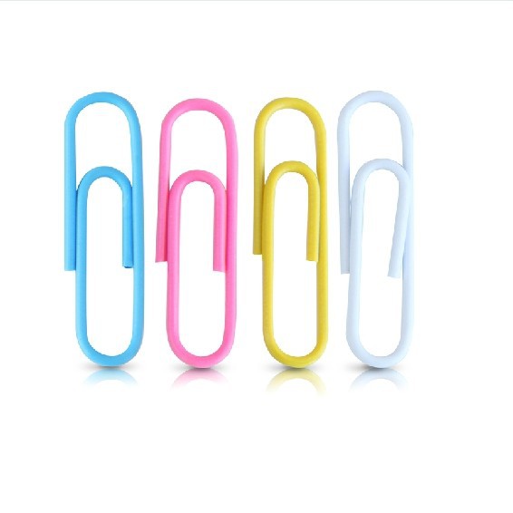Manufacturer direct selling color plastic bag paper clip 50mm paper clip yiwu spot Manufacturer direct selling color plastic bag paper clip 50mm paper clip yiwu spot