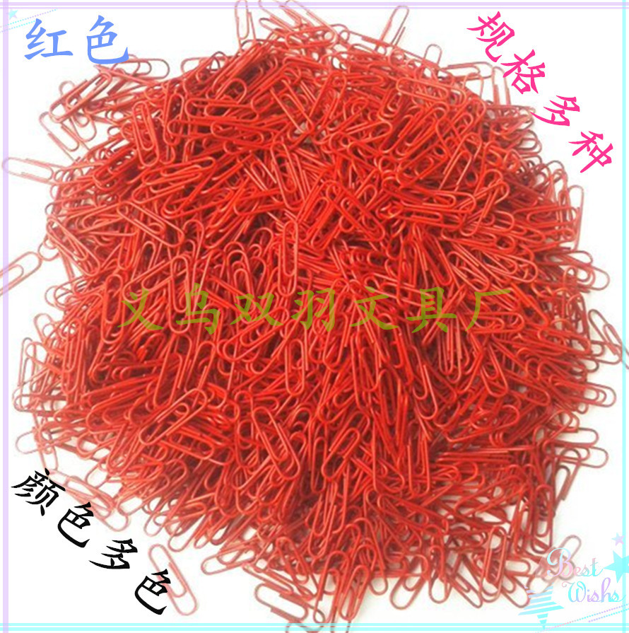 Manufacturer direct selling color plastic bag paper clip 50mm paper clip yiwu spot Manufacturer direct selling color plastic bag paper clip 50mm paper clip yiwu spot