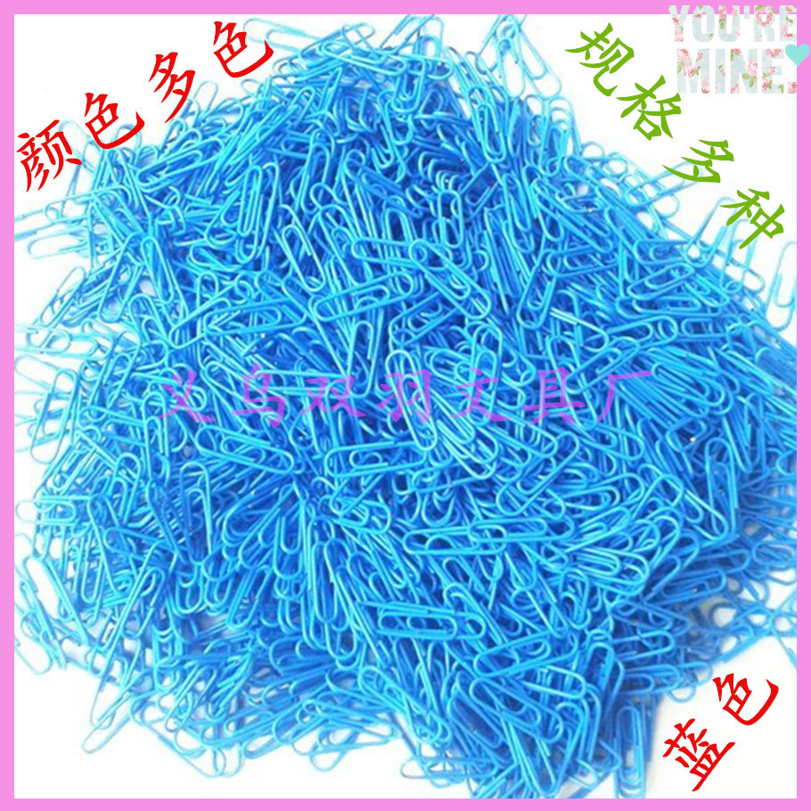 Manufacturer direct selling color plastic bag paper clip 50mm paper clip yiwu spot Manufacturer direct selling color plastic bag paper clip 50mm paper clip yiwu spot
