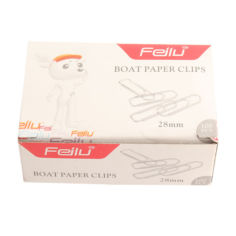 [factory direct sales] metal cartoon paper clip nickel plated paper clip 28mm spot supply